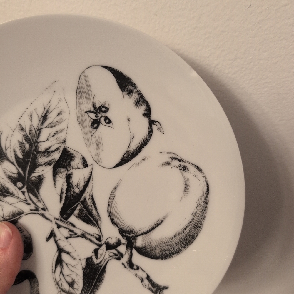 Lot of 6 vintage Bareuther waldsassen Bavaria porcelain plates 7 3/4" - Picture 10 of 11